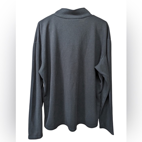 The North Face Black quarter Zip Polyester Pullover Men's  Size Large - Picture 2 of 5